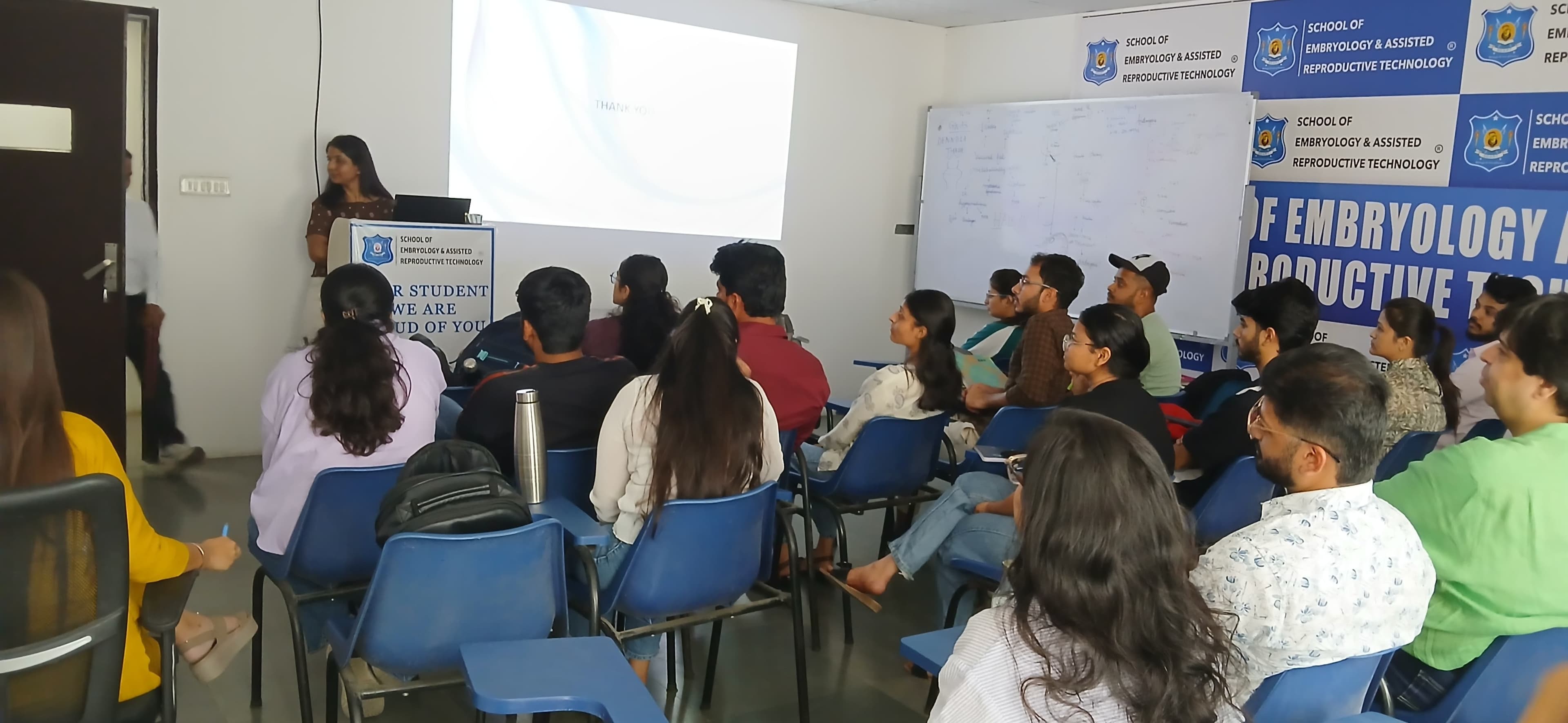 SEART students attending a presentation in the classroom